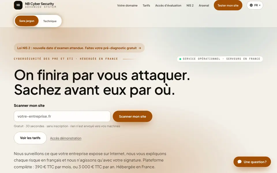 Page d&rsquo;accueil de securit-e.com